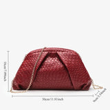 MQTIME  -  New Niche High-End Textured Gold Woven Bag Large Capacity Women's Commuter Shoulder Crossbody Bag