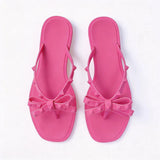 MQTIME  -  Summer Jelly Slippers Women Butterfly PVC Sweet Beach Pull On Flat Solid Ladies Versatile Fashion Anti slip Slippers