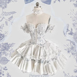 MQTIME  -  Handmade High Quality French Sweet Lolita Princess Puffy Cake Dress Mini Birthday Party Wedding Dresses Photography Clothing