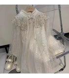 MQTIME  -  New and improved version of qipao dress for girls in autumn, new Chinese style sequin dress, little girl princess dress