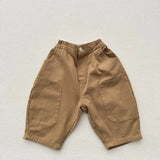 MQTIME  -  Autumn New Children Cargo Pants Solid Boys Vintage Casual Pants Girls Harem Pants Cotton Baby Pocket Trousers Kids Clothes