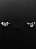 Mqtime Trendy Vintage Hollow Heart Earrings for Women Luxury High-end S925 Silver Needle Studs Sweet Elegant Jewelry Gifts