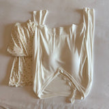 MQTIME  -   Modal 2Pcs Pajamas Set Woman Nightwear Pijama Spring Autumn Long Sleeve With Cup Home Wear Pyjama Femmes Lounge Wear