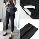 Mqtime Office Formal Maternity Pants Thin OL Elastic Waist Trousers Clothes For Pregnant Women Belly Business Wear Pregnancy Clothing