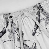  MQTIME  -  Vintage Streetwear Print High Waist All Match Loose Fashion Knitted Long Pants