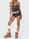MQTIME  -  Women Pajamas Sets Sleeveless Camisole+Shorts Two Pieces Suits Sexy Sleepwear Casual Home Clothes Female Dot Printed Loungewear