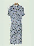  MQTIME  -  Clearance Price Ladies Short-Sleeved Temperament High-Waisted Slimming Robe for Holiday
