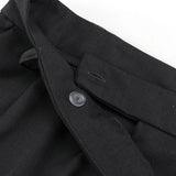  MQTIME  -  New Retro Niche Design Sense Irregular High Waist Wide Leg Pants Versatile Loose Commuter Trousers