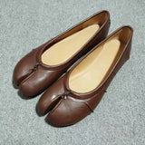 MQTIME  -  Spring Autumn Vintage Split Toe Tabi Women Ballet Flats Fashion Soft Walking Loafers Casual Gilrs Lazy Chic Shoes
