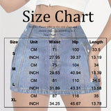 MQTIME  -  Women's Denim Skirt Spring Fashion Casual Denim Skirt High Waist Street Style Slim Sexy Denim Short Skirt Female
