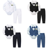 MQTIME  -  Baby Boy Baptism Outfit Infant First Easter Church Christening Suit Set Toddler Formal Wedding Birthday Party Gift Clothes