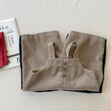 MQTIME  -  Children Jumpsuit 2025 Autumn Korean Baby Girls Overalls Wide-leg Pants 1-6 Years Boy's Suspenders Pants