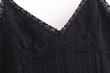  MQTIME  -  Women's Vintage Embroidery Off-Shoulder Mini Suspender Dress Summer Sexy Elegant Street Holiday Clothing
