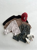  MQTIME  -  Autumn New Children Long Sleeve T Shirts Solid Boys Girls Casual Tee Kids Bottoming Shirts Toddler Cotton Tops Baby Clothes