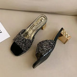 MQTIME  -  High Heels Sexy Ladies Ladies Dress Shoes Italian Women Shoes Decorated with Rhineston Plus Size Women Shoes 42 Heels Women