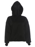 MQTIME  -  Backless Hooded Pullover Woman Wings Lace Autumn Trend Full Sleeve Skinny Stretch Hot Girls High Street Fashion Tops