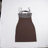 MQTIME  -  Euramerican Spice Women Lace Strapless Sling Short Dress Y2k Aesthetic Summer Thin Bodycon Women Clothes Sexy Backless Dress