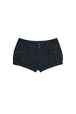  MQTIME  -  Korean Pumpkin Cargo Shorts Women's Retro Washed Low Waist Slim Casual Shorts