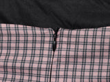 MQTIME  -  European and American autumn new women's clothing style simple sleeveless slim fit plaid strapless short dress