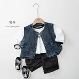 MQTIME  -  Spring New Children Casual Pants Girls Vintage Cargo Pants Solid Baby Boy Harem Pants Kids Trousers Infant Clothes