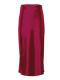 MQTIME  -  Women Chic Satin Solid Midi Skirt Lady High Waist Zipper Slim Calf-length Loose Fishtail Skirts 2026 Daily Street Casual Wear