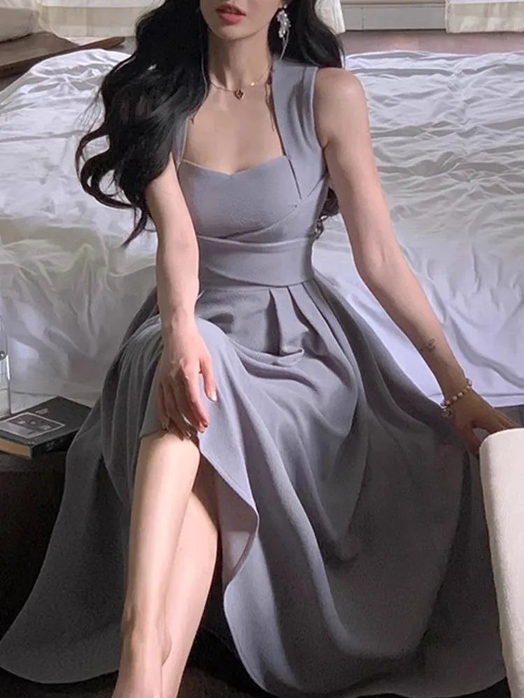 Mqtime Elegant Dress for Women Sleeveless Streetwear Fashion Dress Fai mqtime Mqtime Elegant Dress for Women Sleeveless Streetwear Fashion Dress Fai mqtime