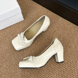  MQTIME  -  Mary Jane Women's Summer New Style High-Heeled Square-Toe Slouchy Sandals