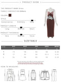 MQTIME  -  Lace Patchwork Dress Women Fashion Sexy Hollow Backless Square Collar Sleeveless Elegant Evening Party Club Bodycon