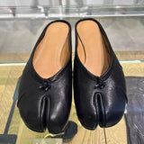 MQTIME  -  Women Split Toe Slippers Tabi Ninja Slip Flats Round Toe Ladies Shallow Lazy Slip On Boat Slingback Mules Shoes Soft Loafers