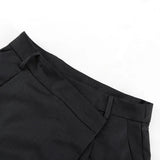  MQTIME  -  New Retro Niche Design Sense Irregular High Waist Wide Leg Pants Versatile Loose Commuter Trousers