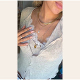  MQTIME  -  Casual Chic Lace Patchwork Knit Cardigan Women Slim V-neck Long Sleeve Buttons Female Sweater 2026 Spring Lady Cozy Knitwear