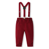 MQTIME  -  5Piece Spring Autumn Kids Clothes Boys Korean Fashion Plaid Gentleman Bodysuit+Pants+Hat Baby Luxury Clothing Newborn Set BC1693