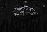 MQTIME  -  Women Hollow Out See Through Lace Patchwork Bodycon Mini Dress O Neck Long Sleeve Hipster Slim Night Clubwear Party Outfits