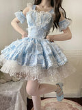 MQTIME  -  Handmade Girls Birthday Lolita Dress Trailing Princess Adult Party Dress Women Wedding High Quality Dress Photography Clothes
