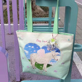 MQTIME  -  Harajuku Y2K Pony Print Tote Cute Aesthetic Storage Bag INS Kawaii Shoulder Subculture Girl Decorative Accessories Gift