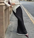 MQTIME  -  Autumn Fashion Polka Dot Slim Skirt for Women Temperament Commuting Female Elegant Sweet Skirts