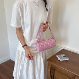 MQTIME  -  Women Small Polka Dot PU Underarm Shoulder Bag Lady Retro Handbags and Purses New Trend Cute Hand Bags