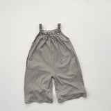  MQTIME  -  Autumn New Children Casual Overalls Cotton Boys Sling Trousers Fashion Kids Jumpsuit Baby Girls Striped Wide Leg Pants