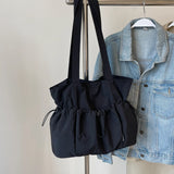 MQTIME  -  Casual Commuter Large Capaci Nylon Tote Bag Women's New 2025 College Student Class Bag Commuter Single oulder Tote Bag