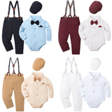 MQTIME  -  Baby Boy Clothes Christening Outfit Infant Baptism Easter Dedication White Suits Toddler Wedding Birthday Party Gift Set