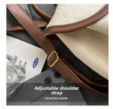 MQTIME  -  High-End Ladies Large Capaci Bapa Faionable Student Bookbag Waterproof PU Leather Casual Travel Bag with Double Straps