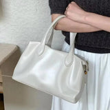  MQTIME  -  Women's Handbag High-end Textured Pillow Tote Bag Soft Leather Large Capacity Commuter Shoulder Bag Fashion Casual Luxe Work Bag