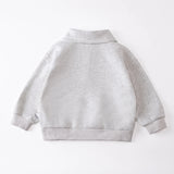 MQTIME  -  New autumn baby clothing for 0-3 years old, boy daughter children's lapel hoodie, letter printed long sleeved T-shirt