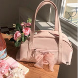 MQTIME  -  Sweet Cool Pink Shoulder Bags Purse Women Hot Girls Bow Chic Y2k Handbag Female Large Capacity Messenger Bag Aesthetic