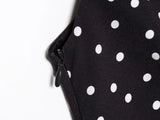 MQTIME  -  Polka Dot Slanted Shoulder Fashion Women Dress 2025 New Slim Sleeveless Black Party Dress For Summer Streetwear Woman Clothing