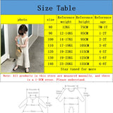 MQTIME  -  Girl's Clothing Sets Summer Korean Thin Knitted Girl Set Children Hollow Breathable Vest + Wide Leg Pants Two-piece Suit