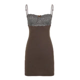 MQTIME  -  Euramerican Spice Women Lace Strapless Sling Short Dress Y2k Aesthetic Summer Thin Bodycon Women Clothes Sexy Backless Dress