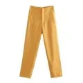 MQTIME  - 2024 New Chic Fashion Woman Pants Office Wear Pants for Women Vintage High Waist Zipper Fly Female Ankle Trousers Mujer Gothic