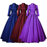 MQTIME  -  Medieval Victorian Retro Court Dress Cosplay Costume For Women Halloween Court Royal Gothic Elegant Swing Princess Dress