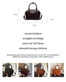 MQTIME  -  Retro Fashion Simple Japanese Style Large Capacity PU Storage Bag Crossbody Bags Shoulder Bag Tote Bags Women's Bag